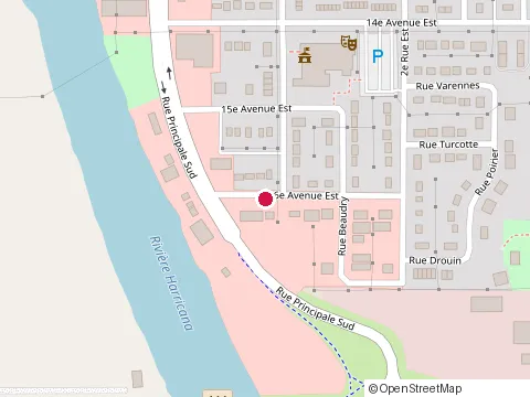 Location of Ac Gelinas at 112 1Re Rue E, Amos