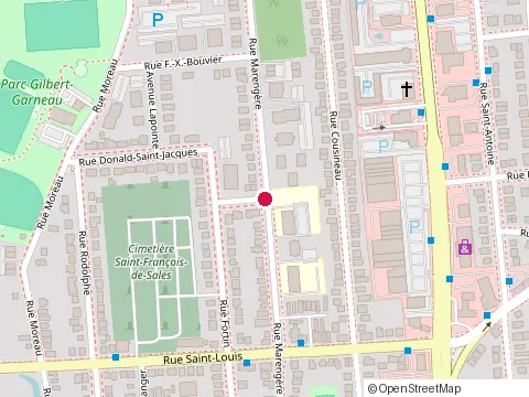 Location of Academie Karate Tkd Kick at 44 Rue Marengere # 2, Gatineau