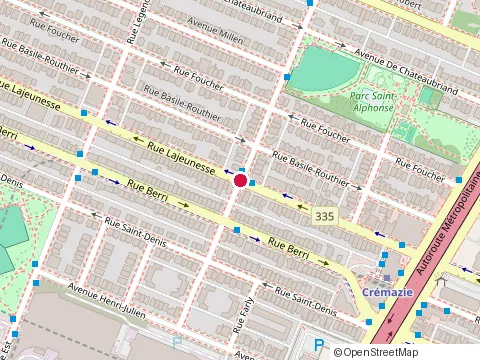 Location of Academie Multinationale de at 8812 Rue Lajeunesse, Montréal