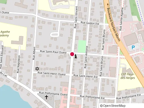 Location of Acdp Ebenisterie at 9 Rue St Paul E, Sainte-Agathe-des-Monts
