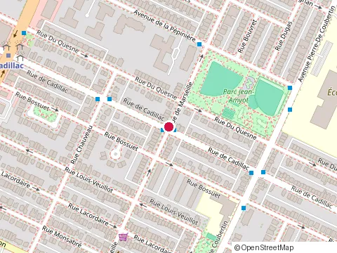 Location of Acef de l'Est at 5955 Rue de Marseille, Montréal