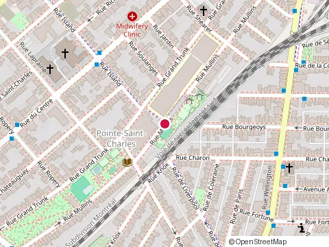 Location of Aceme Properties at 1840 Rue Mullins, Montréal
