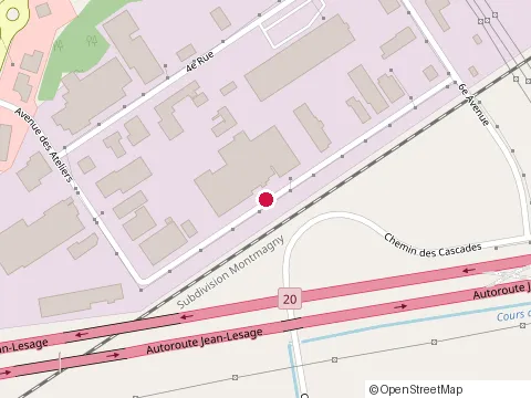 Location of Acier Fortin at 200 avenue des Ateliers, Montmagny