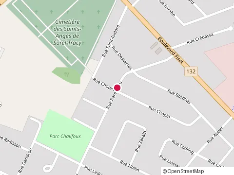 Location of Acrylique Sorel-Tracy Inc. at 247 Rue Parenteau, Sorel-Tracy