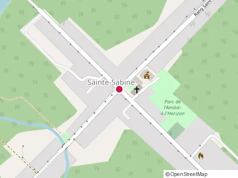 Location of Action Coop Ste-Sabine at 11 Rue Saint-Charles, Sainte-Sabine-de-Bellechasse