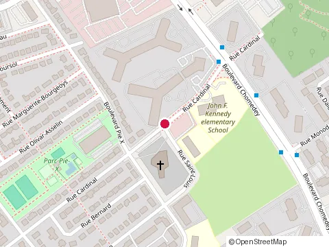 Emplacement de Action Soccer au 500 Rue Cardinal, Laval