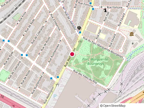 Location of Action-Sante de Pointe at 2423 Wellington St, Montréal