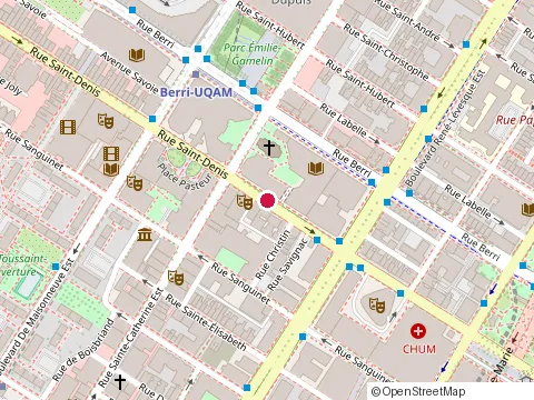 Location of Adeese at 1205 Rue Saint-Denis Suite N-S1205, Montréal