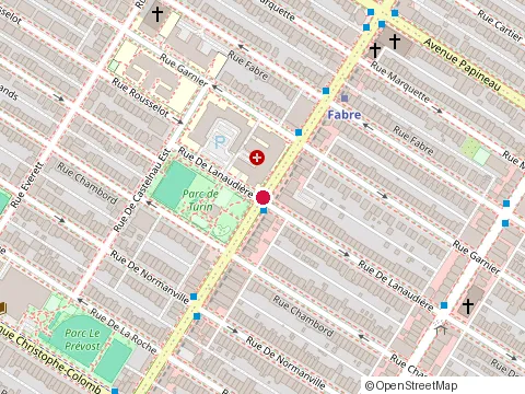 Location of Ades Renovations at 6954 Rue de Lanaudière, Montréal