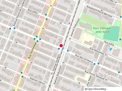 Location of Adjutor Caron at 8721 avenue Souligny, Montréal