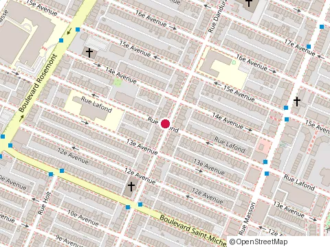 Location of Admi-Montréal at 5675 Rue Lafond, Montréal