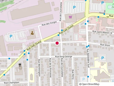 Location of Administration Dany St-Laurent at 716 Rue Short, Sherbrooke