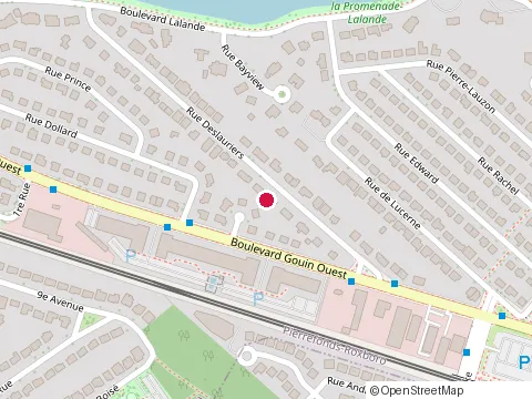 Location of Adria Cuisines at Rue Thimens, Pierrefonds