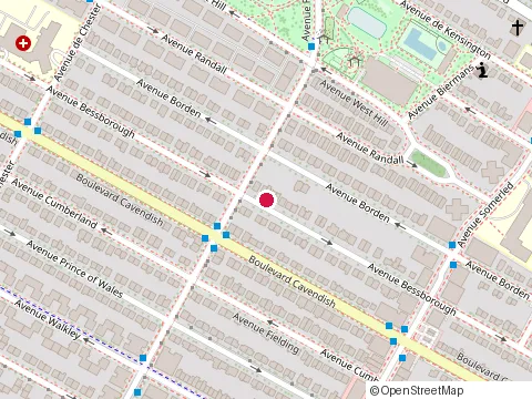 Location of Adult Learning Ctr at 4815 avenue Bessborough, Montréal