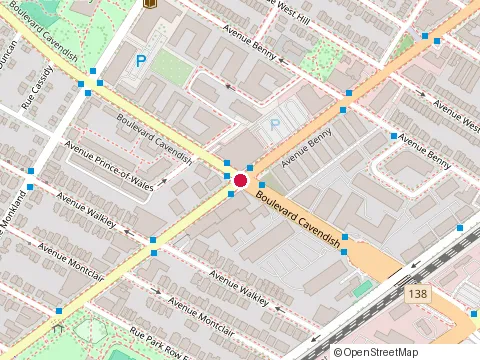Location of Aeja Design & Build Inc. at 3333 boulevard Cavendish, Montréal