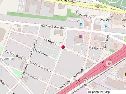 Location of Age d'Or Ste-Marguerite at 1291 Rue Brebeuf, Trois-Rivières