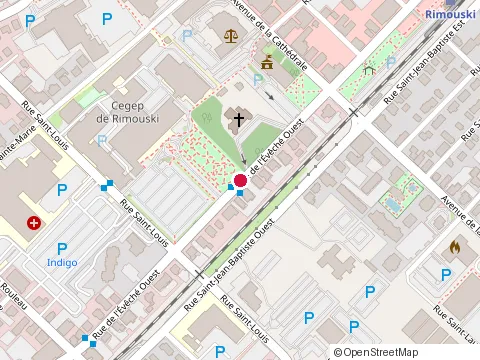 Location of Agecr Rimouski at 60 Rue de l Évêché Ouest, Rimouski