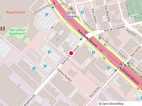 Location of Agence d'Auto Intellichoice at 5330 Royalmount Ave., Montréal