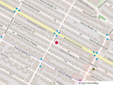 Emplacement de Ainaf - Aide À l'Intégration des Nouveaux Arrivants Francophones au 5077 avenue Cumberland, Montréal