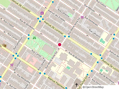 Location of Akami Sushi at 1689 Mont-Royal Ave E, Montréal