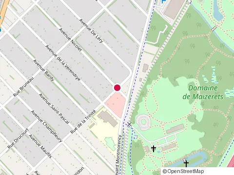 Location of Akasha Québec at 1385 avenue Nicolet, Québec