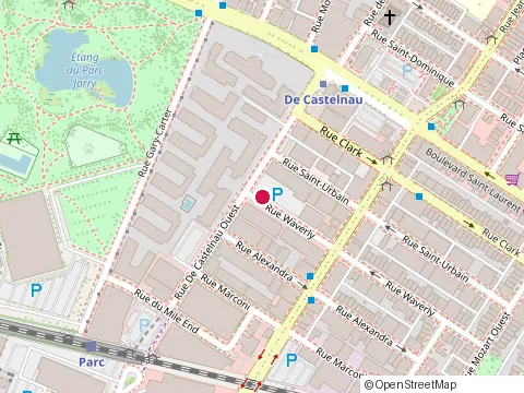 Location of Akonovia at 7240 Rue Waverly, Montréal
