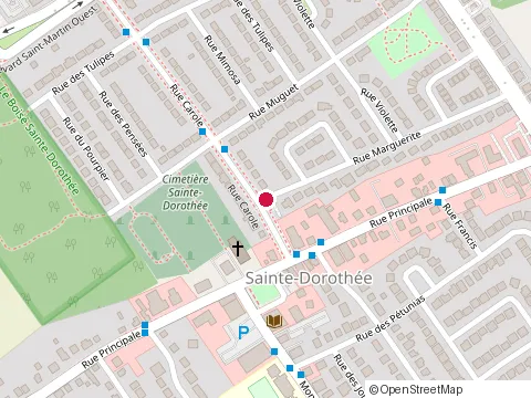 Location of Aks Renovations & Paint Inc. at 502 Rue Marguerite, Laval