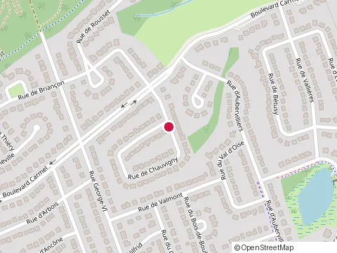 Location of Alain Jalbert Cours de Batterie at 235 Rue de Chauvigny, Terrebonne