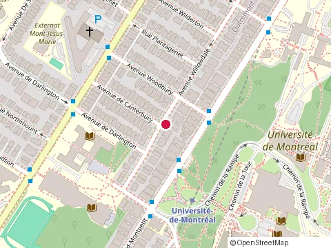 Location of Alain Johnson at 5611 avenue Canterbury, Montréal