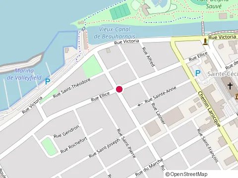 Location of Alain Leboeuf Renovation Enr at 64 Rue Ellice, Salaberry-de-Valleyfield