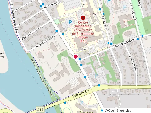 Location of Albert Lamontagne at 592 Rue Bowen S, Sherbrooke