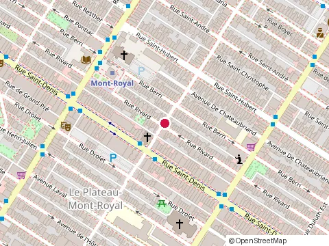Location of Alecxandre Electrique at 4304 Rue Rivard, Montréal