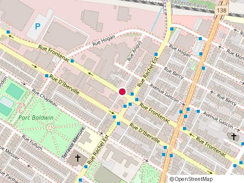 Location of Alex Maçonnerie Inc. at 4297 Rue Frontenac, Montréal