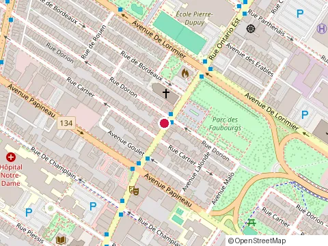 Location of Ali Nour Comptable at 1872 Ontario St E, Montréal