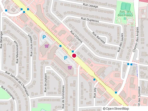 Location of Alignement Hébert at 4337 Rue Durocher, Terrebonne