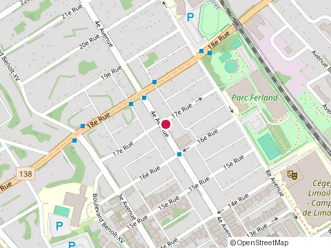 Location of Alimentation Escompte l'Impact at 1600 4E Avenue, Québec