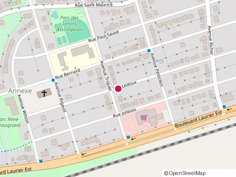Location of Aline Turcotte, Physiothérapeute at 2040 Rue Ledoux, Saint-Hyacinthe