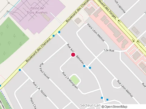 Location of All-Pro Compta at 1837 Rue J A Mongrain, Trois-Rivières