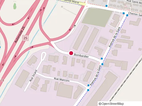 Location of Alliance Inter-Provincial at 825 Rue Bombardier #2, Mascouche