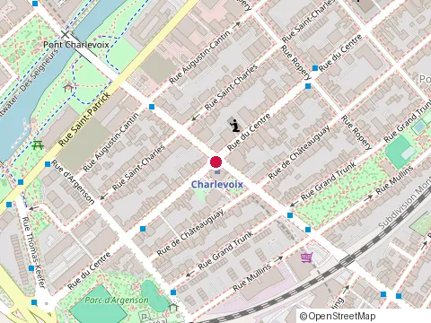 Location of Allo Inde at 2556 Rue du Centre, Montréal
