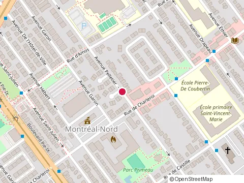 Location of Aluminium J P M Inc at 11227 avenue Pelletier, Montréal-Nord