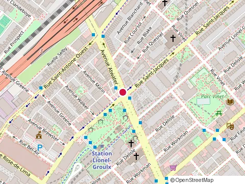 Location of Amadeus Academie de Piano at 701 avenue Atwater, Montréal