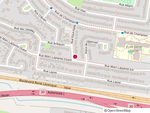 Location of Aman Home Inspection at 131 Rue des Sittelles, Châteauguay