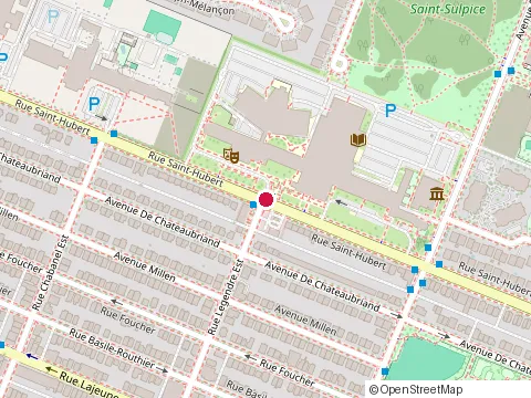 Location of Amara Ahuntsic at 795 Rue Legendre E, Montréal