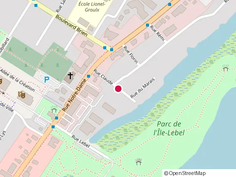 Location of Aménagement Cormier at 20 Rue Claude, Repentigny