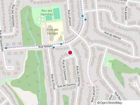 Location of Amenagement Dm at 40 Rue de Charente, Gatineau