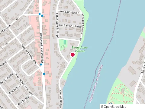 Location of Américain Bbq et Take Out at 4902 boulevard Lévesque E, Laval