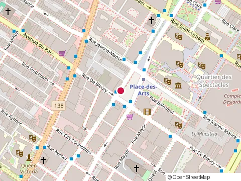 Location of American Diagnostica Canada Inc at 225 avenue du Président-Kennedy, Montréal