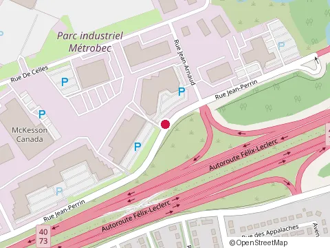 Location of Amp Inc at 2600 Rue Jean-Perrin, Québec