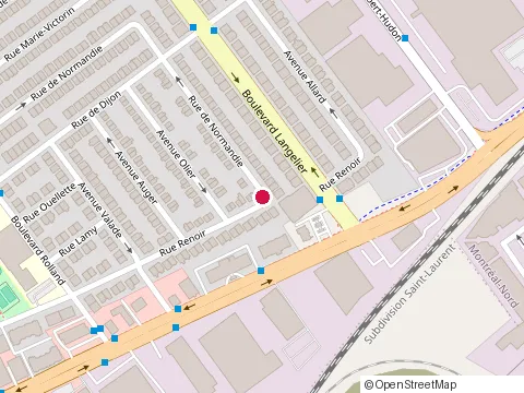 Location of And-Go Renovations at 11495 Rue de Normandie, Montréal-Nord